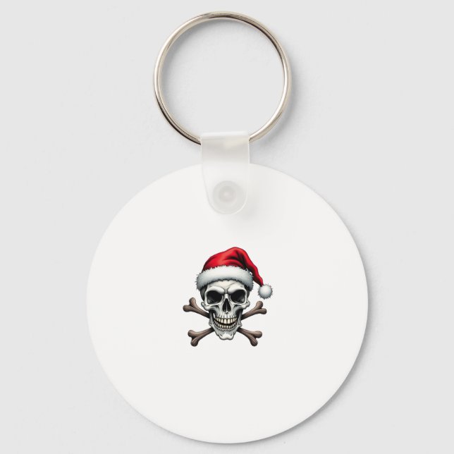 Llavero Pirate Christmas Skull & Crossbones Santa Hat. Got (Anverso)