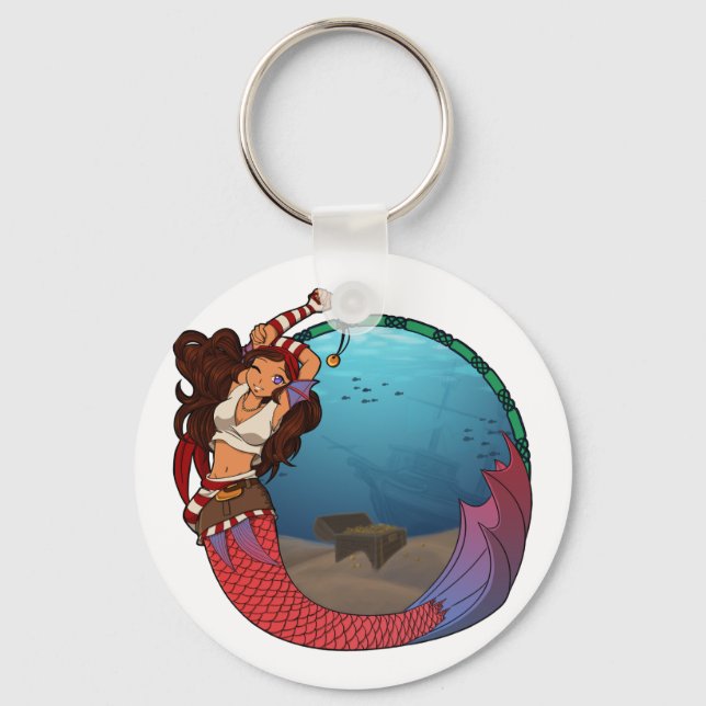 Llavero Pirate Mermaid Keychain (Anverso)