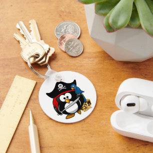 Llavero Pirate Penguin Keychain