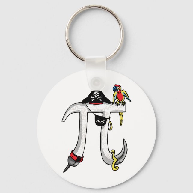 Llavero Pirate Pi Day Gear (Anverso)