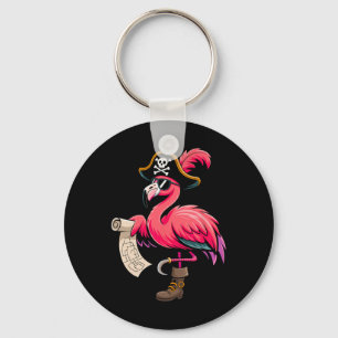 Llavero Pirate Pink Flamingo Gracioso disfraz Fiesta Hallo