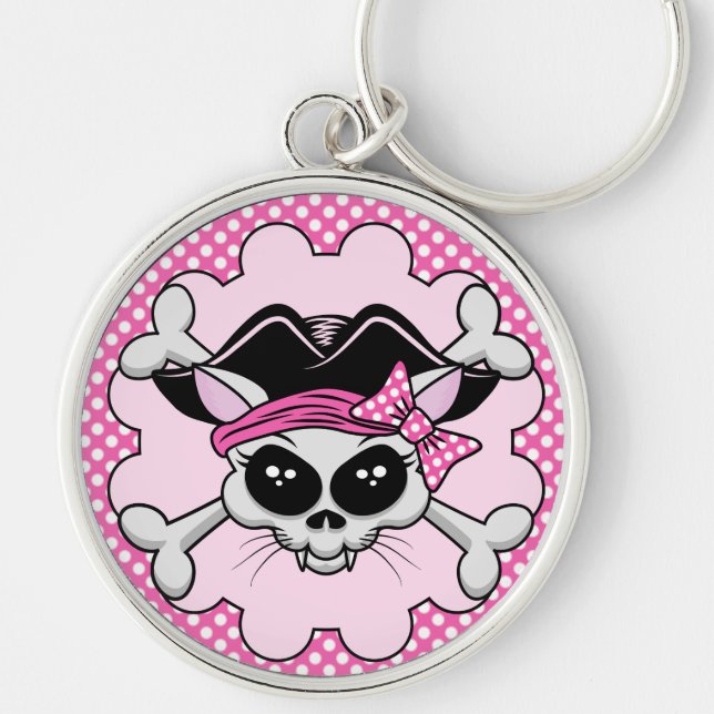 Llavero Pirate Princess Kitty Skull (Frente)