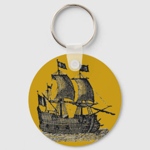 Llavero Pirate Ship Keychain