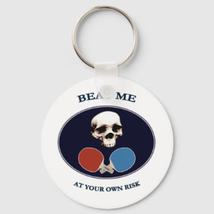Llavero Pirate Skull Beat Me Ping Pong