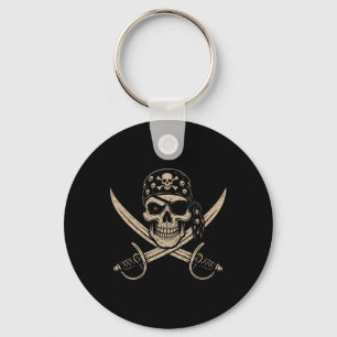 Llavero Pirate Skull Crossbone Skeleton Halloween Para Hom