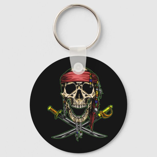 Llavero Pirate Skull Ghost Ocean Ship Keychain (Anverso)