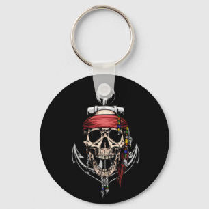 Llavero Pirate Skull Ghost Raider Ship Keychain