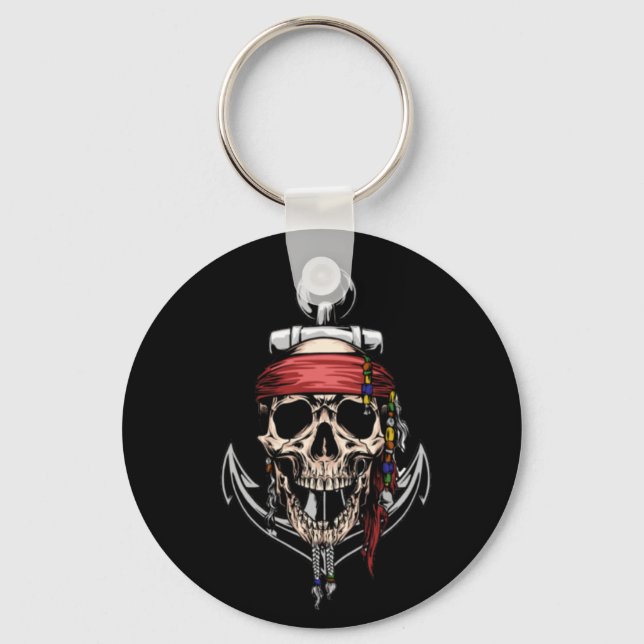 Llavero Pirate Skull Ghost Raider Ship Keychain (Anverso)