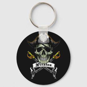 Llavero Pirate Skull Ghost Sea Ship Keychain