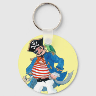 Llavero Pirate y la cadena de claves del loro