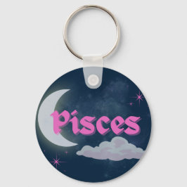 Llavero Pisces Celestial Estética Dreamy Moon Cloud Stars