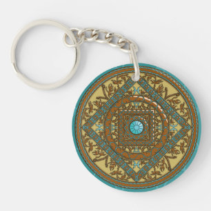 Llavero Pisces Mandala Acrylic Keychain