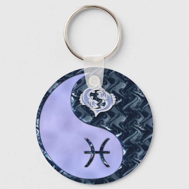 Llavero Pisces Yin Yang (Anverso)