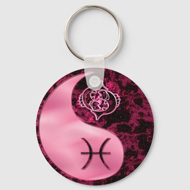 Llavero Pisces Yin Yang (Anverso)