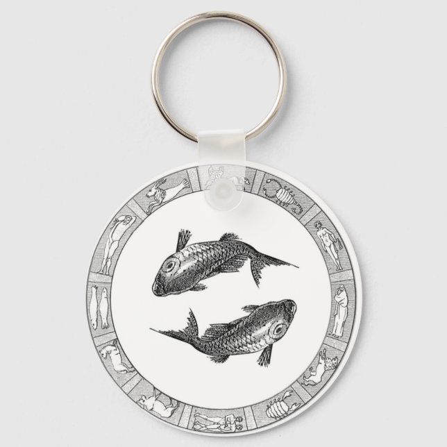 Llavero Pisces Zodiac Keychain (Anverso)