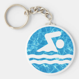 Llavero Piscina de natación y submarinismo Icono de nataci