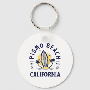 Llavero Pismo Beach California Surf Verano Vacaciones Vint