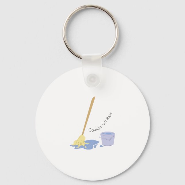 Llavero Piso húmedo (Anverso)