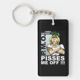 Llavero Pisses Me Off Acrylon Keychain - una imagen