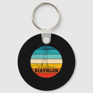 Llavero Pista de esquí de fondo de biatlón