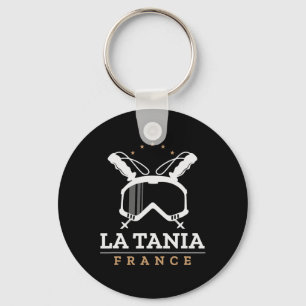 Llavero Pista de esquí de La Tania Francia Vintage Esquí S