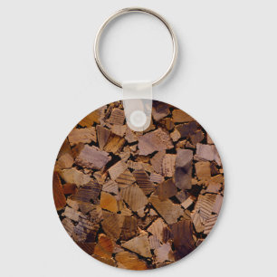 Llavero Pista de madera rústica de madera grano patrón de