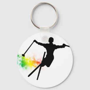 Llavero pista de pólvora de esquí