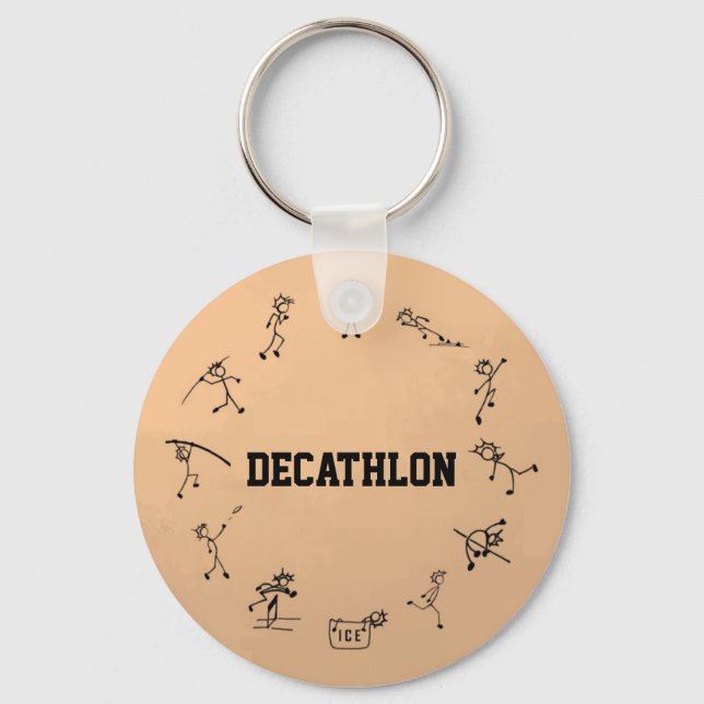 Llavero Pista y atletismo de campo de Decathlon Stickman (Anverso)