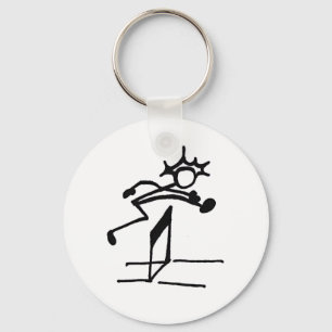 Llavero Pista y campo Hurdler Stickman