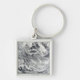 Llavero Pistas de la nave en el Océano Pacífico