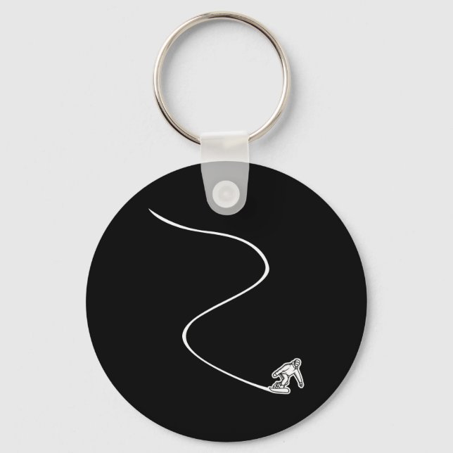 Llavero Pistas de snowboard - Snowboard (Anverso)