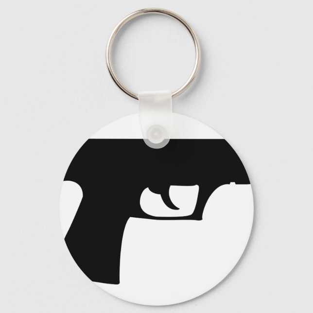 Llavero pistola negra - pistola (Anverso)
