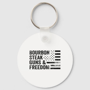 Llavero Pistolas De Bourbon Y Whiskey De Bandera Estadouni