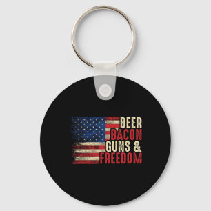 Llavero Pistolas De Cerveza Y Libertad - Bandera De Estado