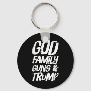 Llavero Pistolas y armas de la familia de Dios; Trump gana