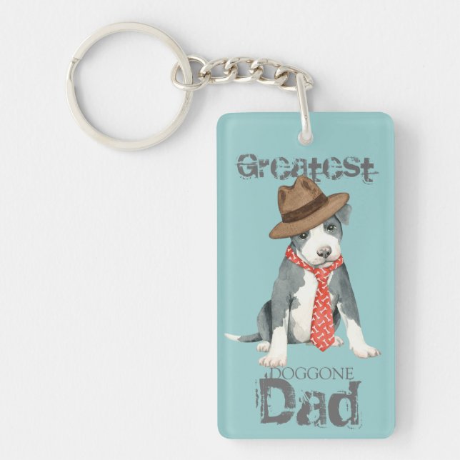 Llavero Pit Bull Dad (Frente)