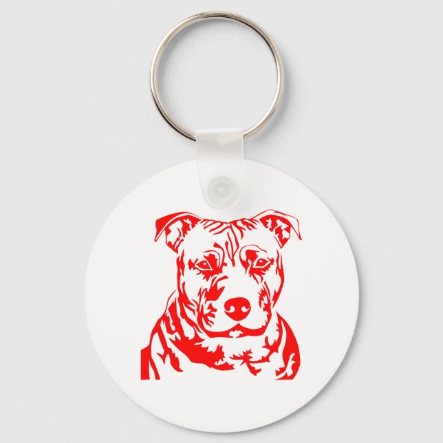 LLAVERO PIT BULL HEAD (Anverso)