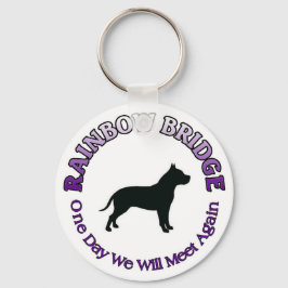 LLAVERO PIT BULL PITBULL RAINBOW BRIDGE KEYCHAIN