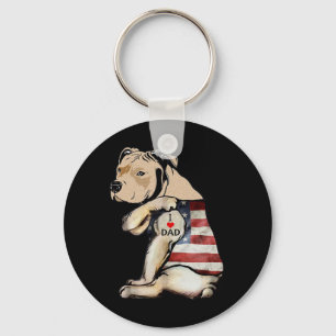 Llavero Pitbull Amo El Día De Los Padres De Tattoo