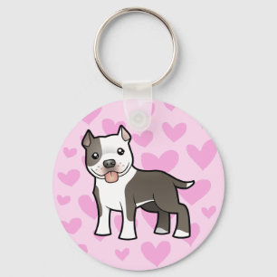 Llavero Pitbull/amor de Staffordshire Terrier americano