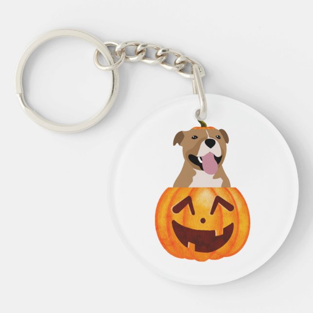 Llavero Pitbull Halloween (Frente)