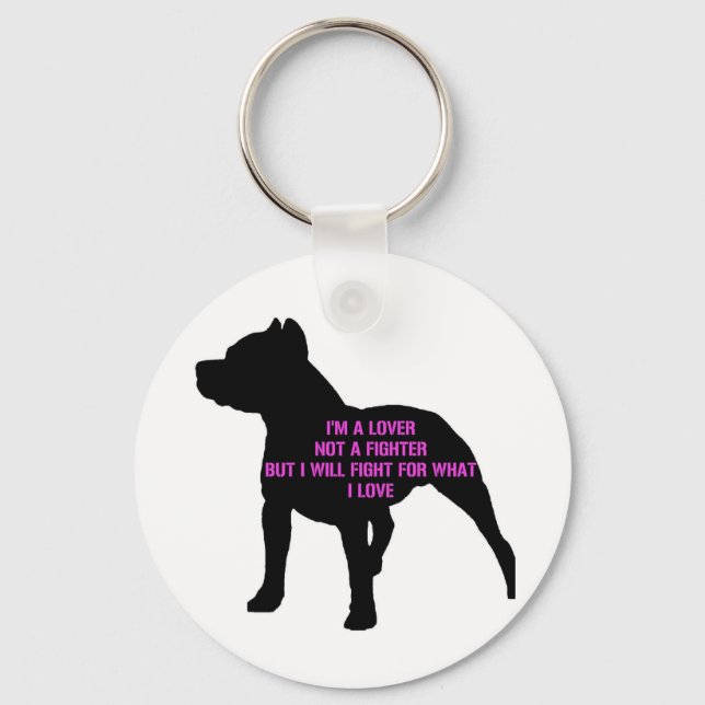 Llavero Pitbull Love (Anverso)