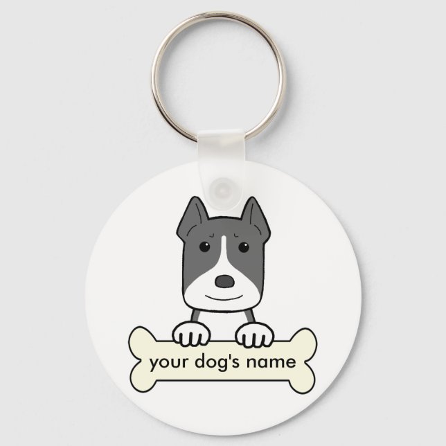 Llavero Pitbull personalizado (Anverso)