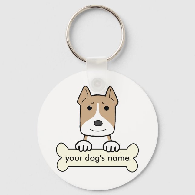Llavero Pitbull personalizado (Anverso)