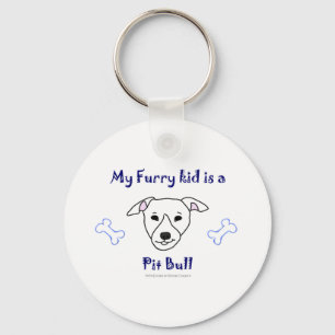 Llavero PitBullWhite