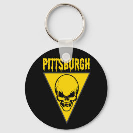 Llavero Pittsburgh Skull Keychain
