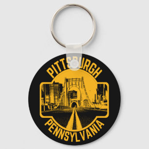 Llavero Pittsburgh Steel City Skyline Bridge Pennsylvania