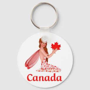 Llavero Pixe canadiense con hoja de arce