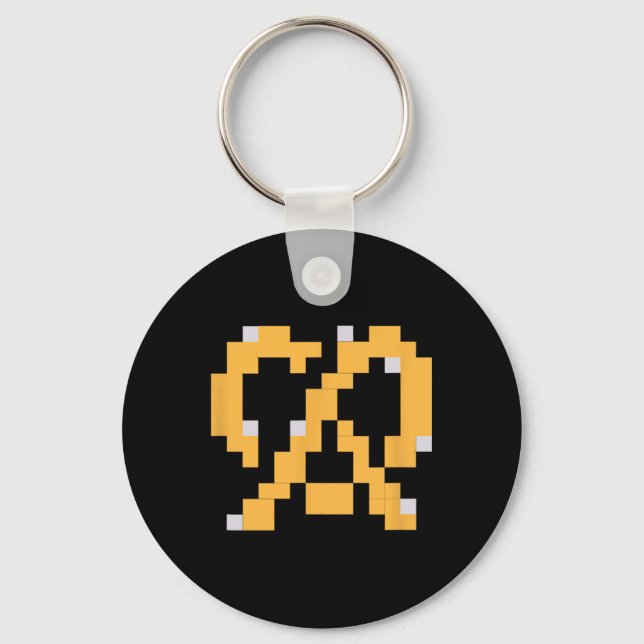 Llavero Pixel Pretzel 80s Video Game Easy Halloween Group  (Anverso)