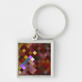 Llavero Pixelated Pattern - Brown